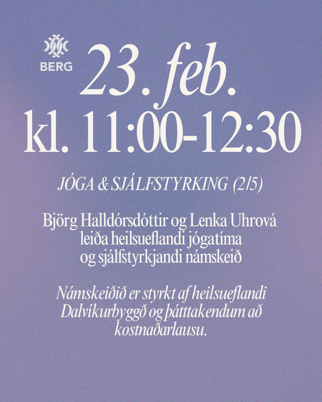 Jóga & Sjálfsstyrking