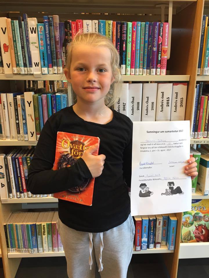 Steinunn Sóllilja þátttakandi í sumarlestri 2017 Steinunn Sóllilja þátttakandi í sumarlestri 2017