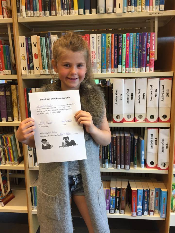 Valgerður Fríður þátttakandi í sumarlestri 2017 Valgerður Fríður þátttakandi í sumarlestri 2017