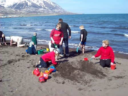 Dagur barnsins sandkastalasmíð1