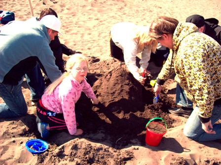 Dagur barnsins sandkastalasmíð2