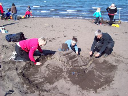 Dagur barnsins sandkastalasmíð4