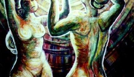 OO7 – Lífssýn- Olía á striga
1980 – Fígúratíft undir áhrifum frá Matisse.