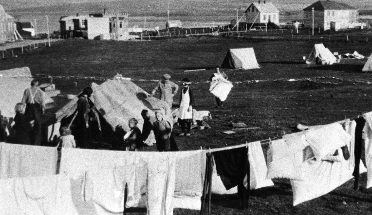 Tjaldbúðir á Sunnuhvolstúninu