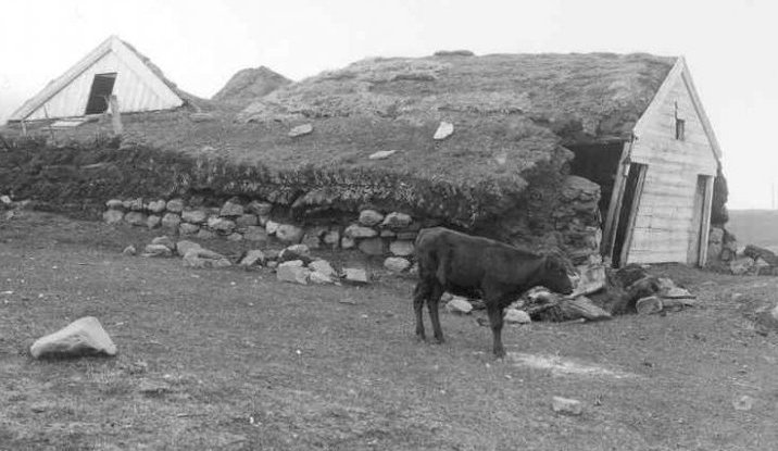 Frá Hóli á Upsaströnd - útihús