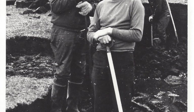 Arnbjörn Stefánsson, Matthías Jakobsson og Gunnar Þorsteinsson. Myndin er tekin 1979 við móttekju í Sauðaneskoti á Upsaströnd.