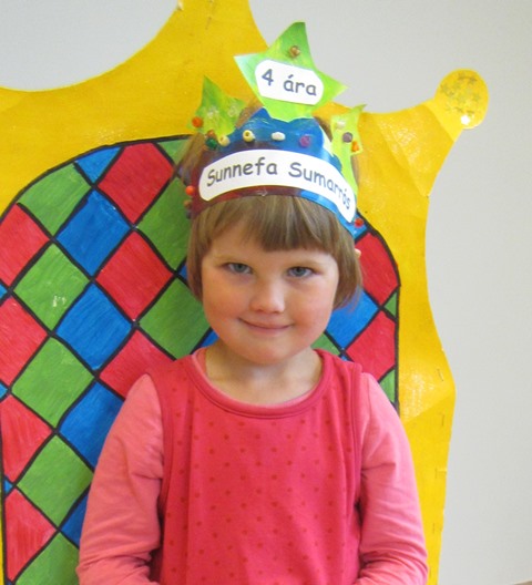 Sunnefa Sumarrós 4 ára