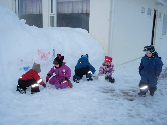 Alltaf gaman í hópastarfi