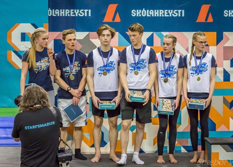 Lið Dalvíkurskóla í skólahreysti 2017
Mynd: Snæþór Vernharðsson