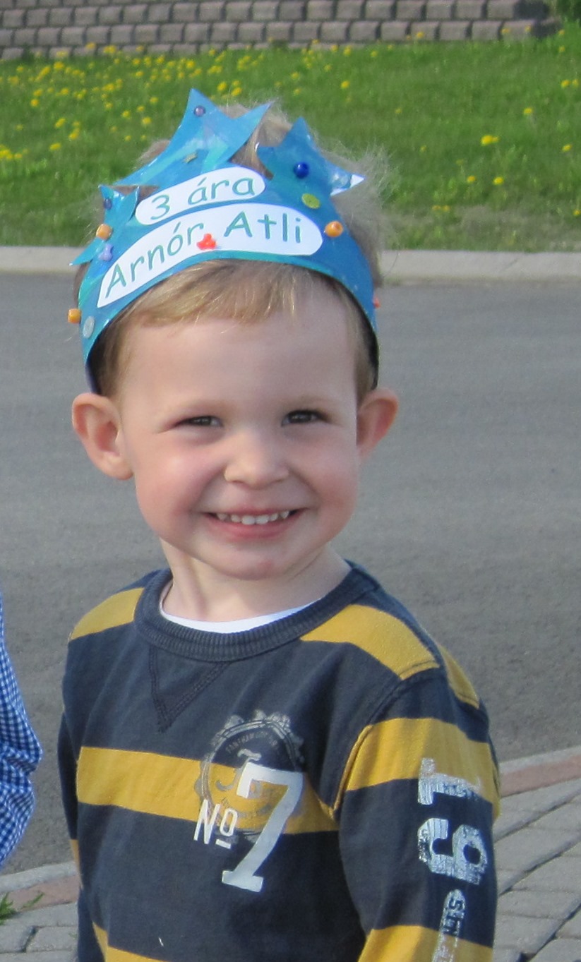 Arnór Atli 3 ára