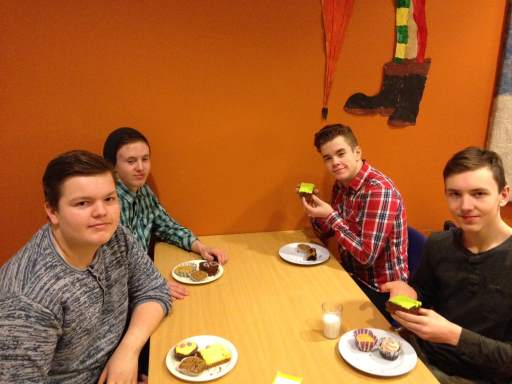 Bóndadagskaffi á unglingastigi