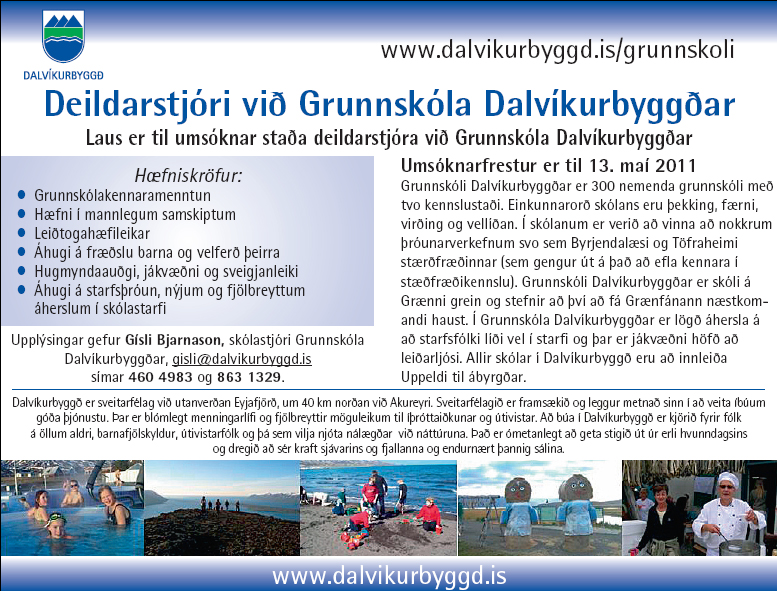 Staða deildarstjóra laus til umsóknar