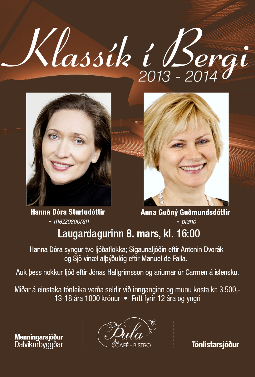 Hanna Dóra Sturludóttir syngur á Klassík í Bergi