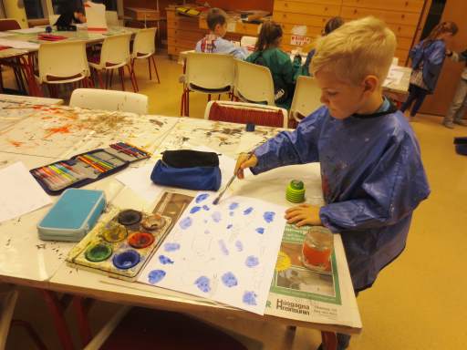 1. - 2. bekkur Laufahópur - Jólastund í myndmennt