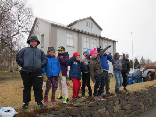Laufahópur 3. - 4. bekkjar á byggðasafninu