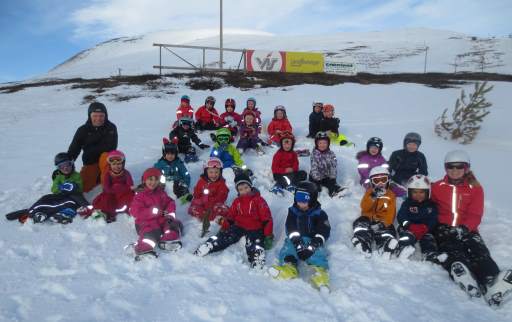 1. bekkur á skíðum