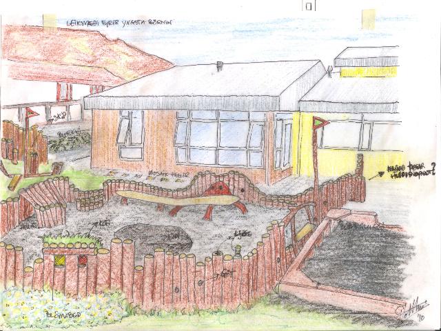 Vinna við lóð Krílakots senn að fara í gang