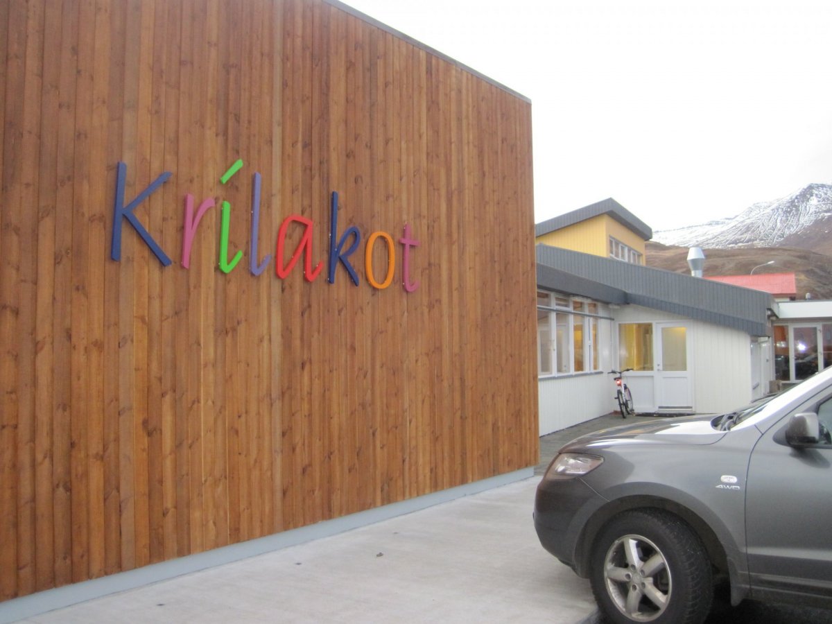 Aldur þeirra sem sækja börn á Krílakot