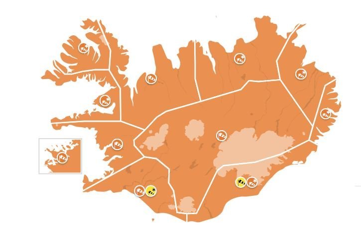 Appelsínugul viðvörun