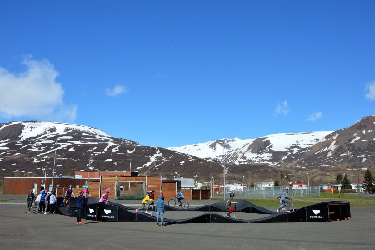 Reglur hjólabrautar á Dalvík