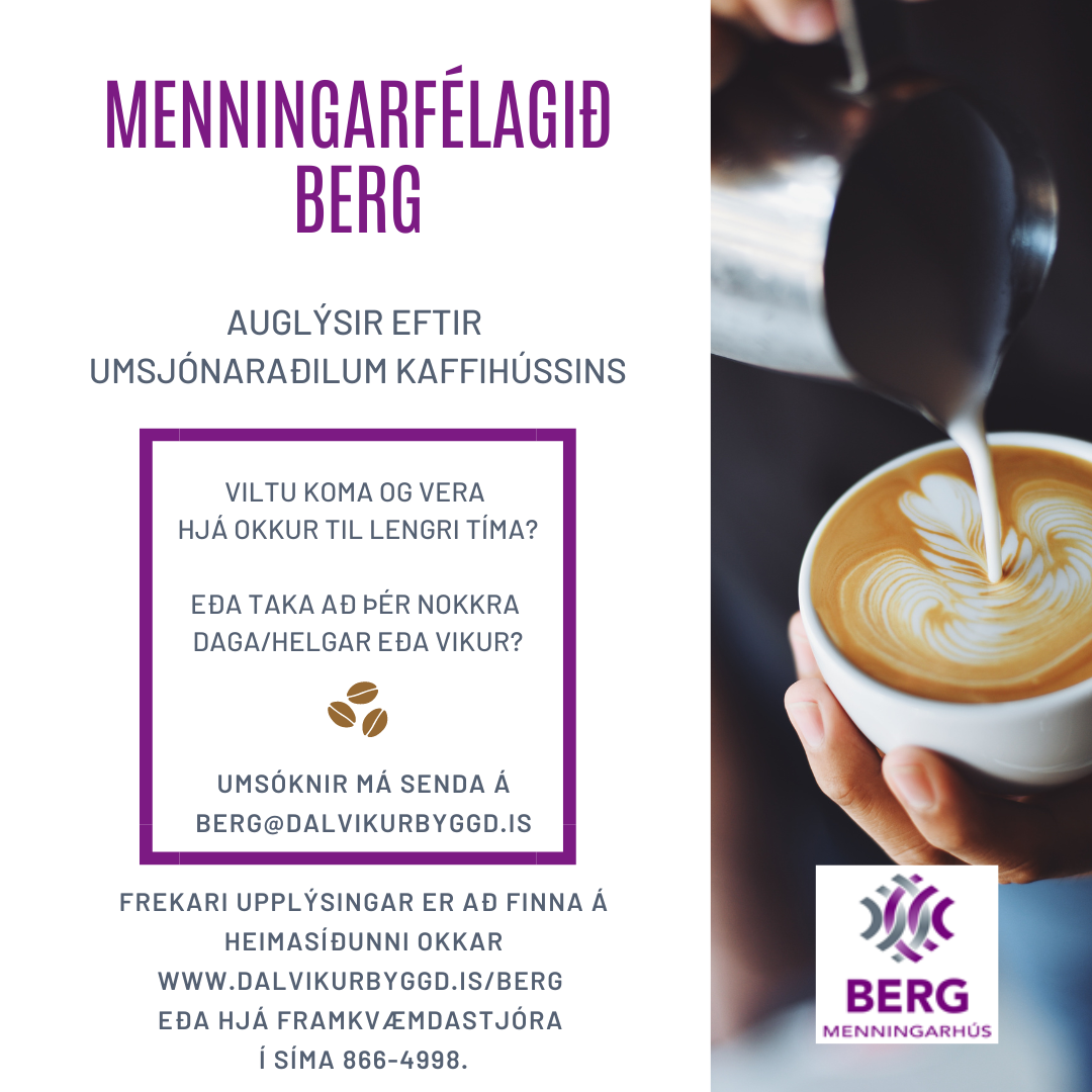 Viltu láta ljós þitt skína á kaffihúsinu í Bergi?