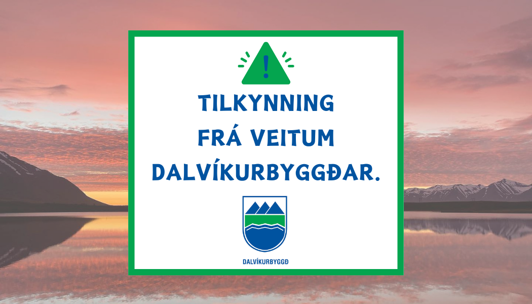Tilkynning frá veitum-Hauganes