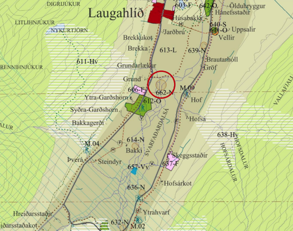Grund, Svarfaðardal Breyting á aðalskipulagi Dalvíkurbyggðar vegna áforma um efnisnám
