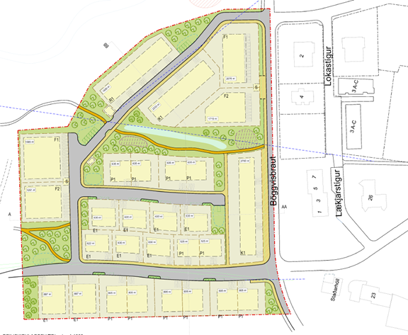 Íbúðarsvæði vestan Böggvisbrautar-Breyting á aðalskipulagi og nýtt deiliskipulag