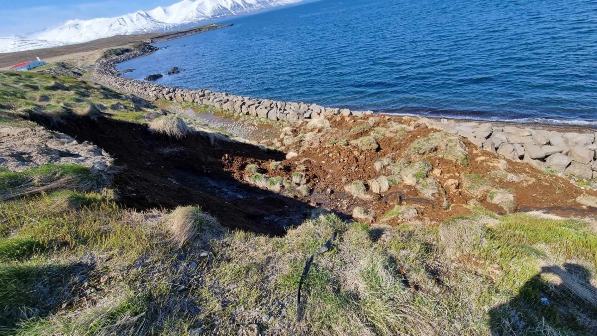 ATH! varasamar aðstæður á Árskógssandi.