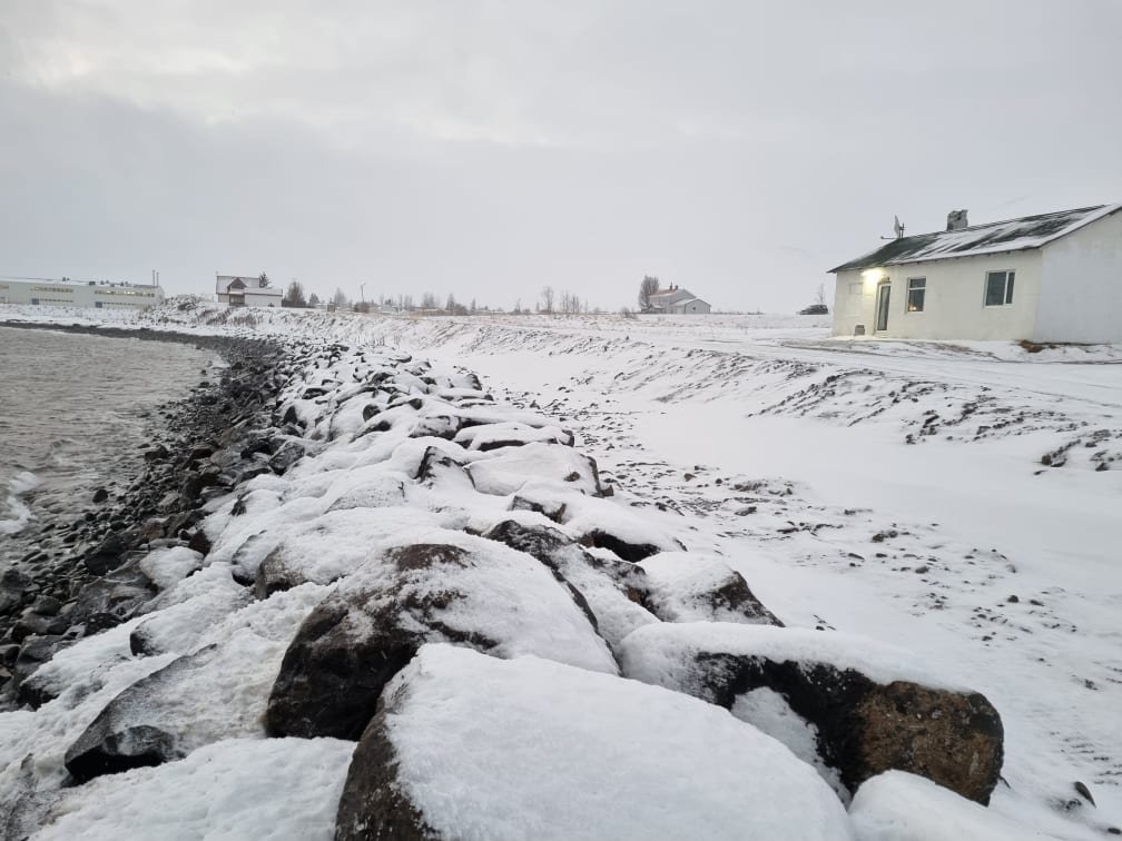Unnið að sjóvörnum í Dalvíkurbyggð
