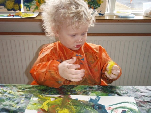 dropa hópur páska málning