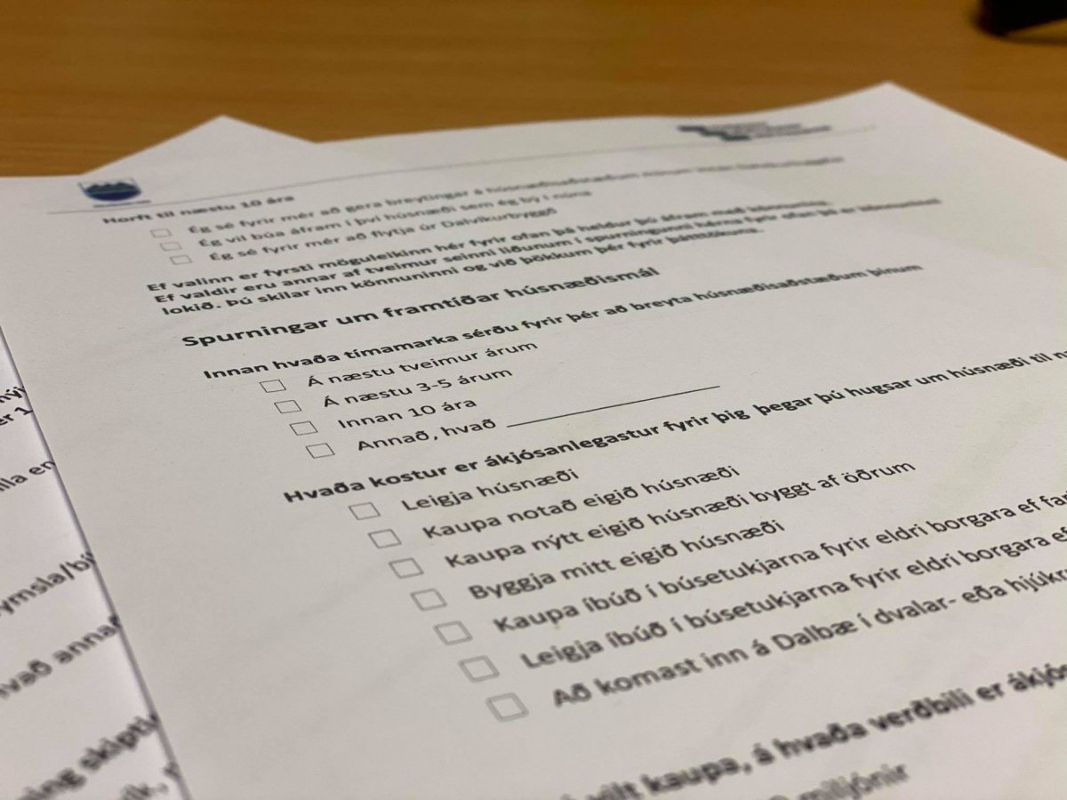 Könnun um húsnæðismál í Dalvíkurbyggð - 55 ára & eldri