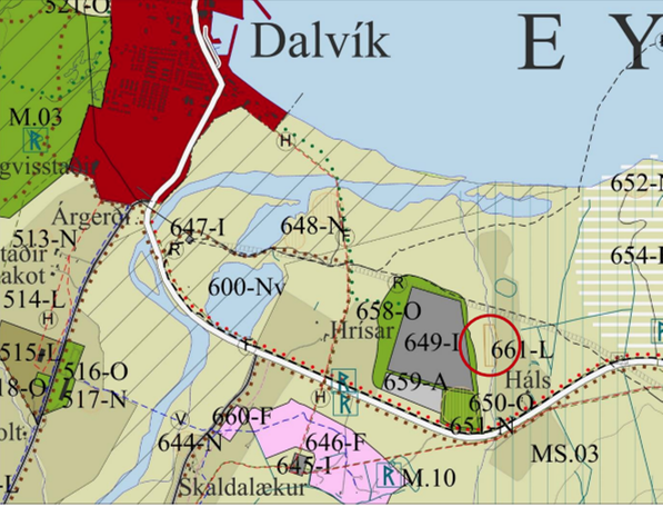 Breyting á Aðalskipulagi Dalvíkurbyggðar 2008-2020 vegna efnisnáms við Hálsá