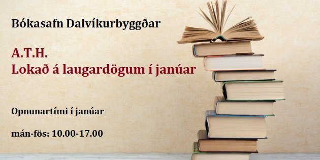 Lokað á laugardögum í janúar
