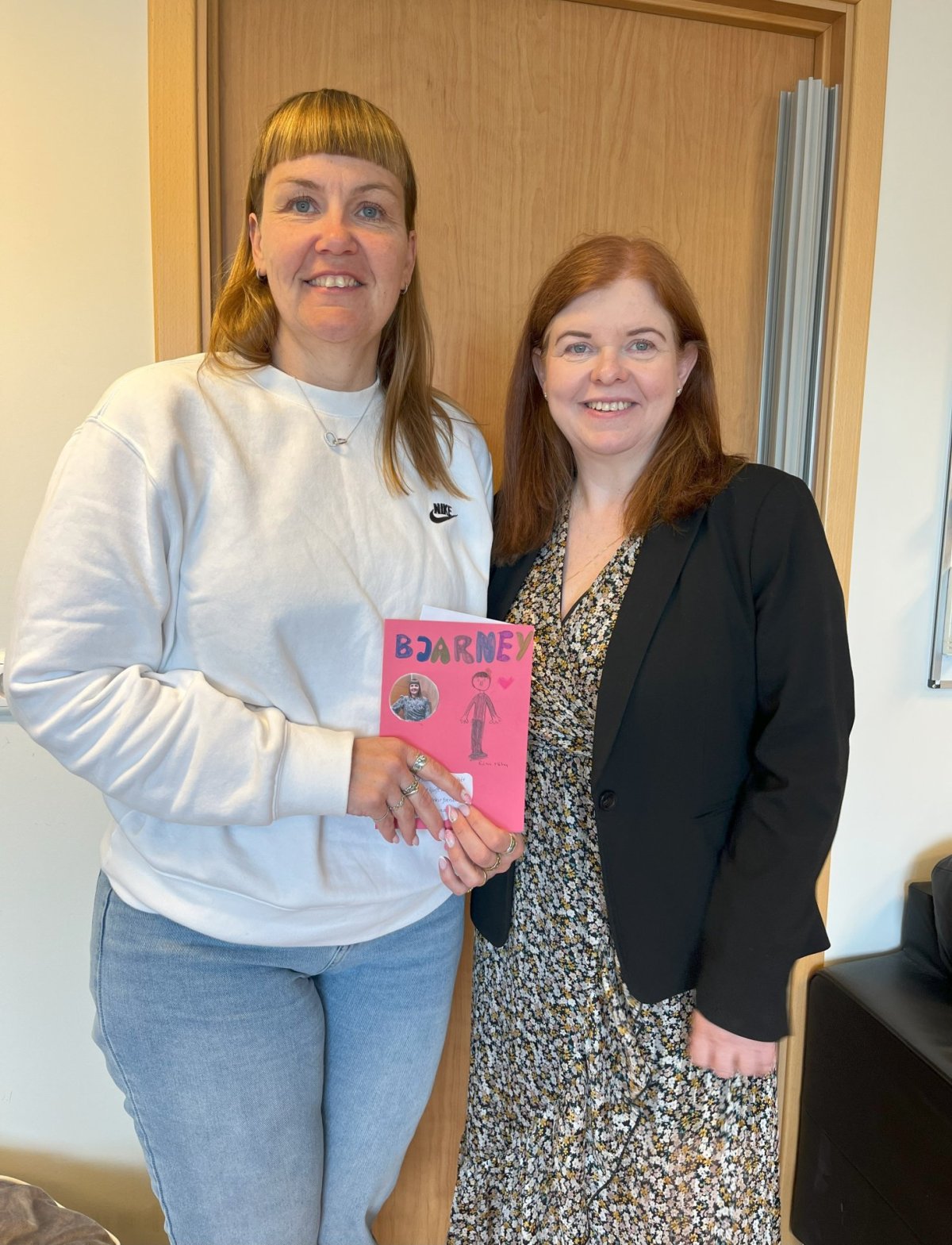 Bjarneyju þakkað fyrir gott samstarf.