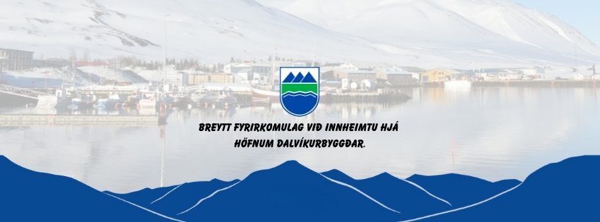 Breytt fyrirkomulag við innheimtu hjá höfnum Dalvíkurbyggðar.