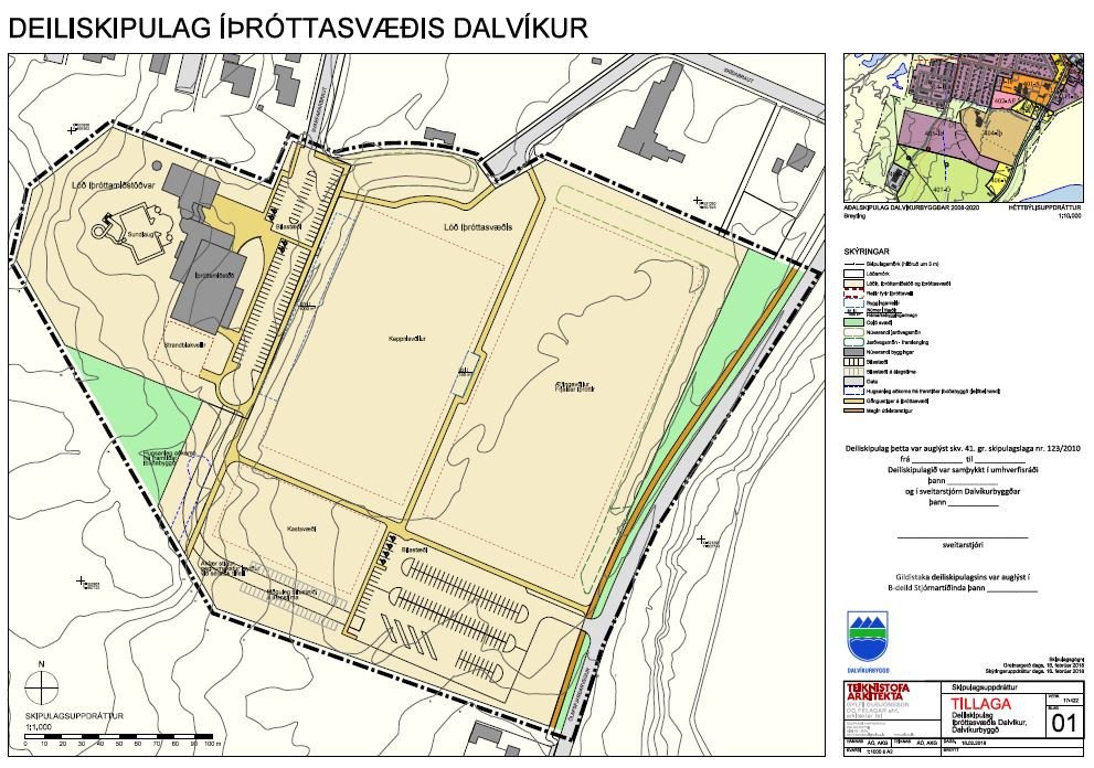 Auglýsing um skipulagsmál í Dalvíkurbyggð - íþróttasvæði Dalvíkur