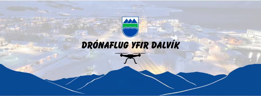 Drónaflug yfir Dalvík