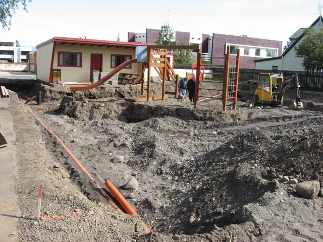 Framkvæmdir á Gæsluvelli