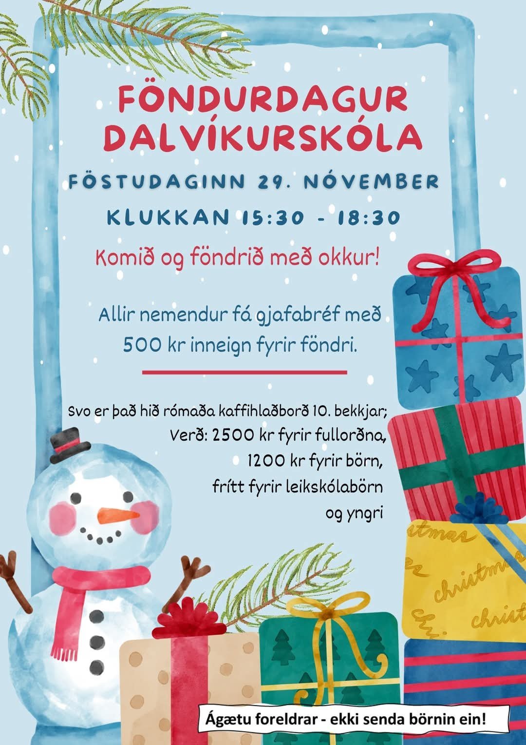 Jólaföndur Dalvíkurskóla