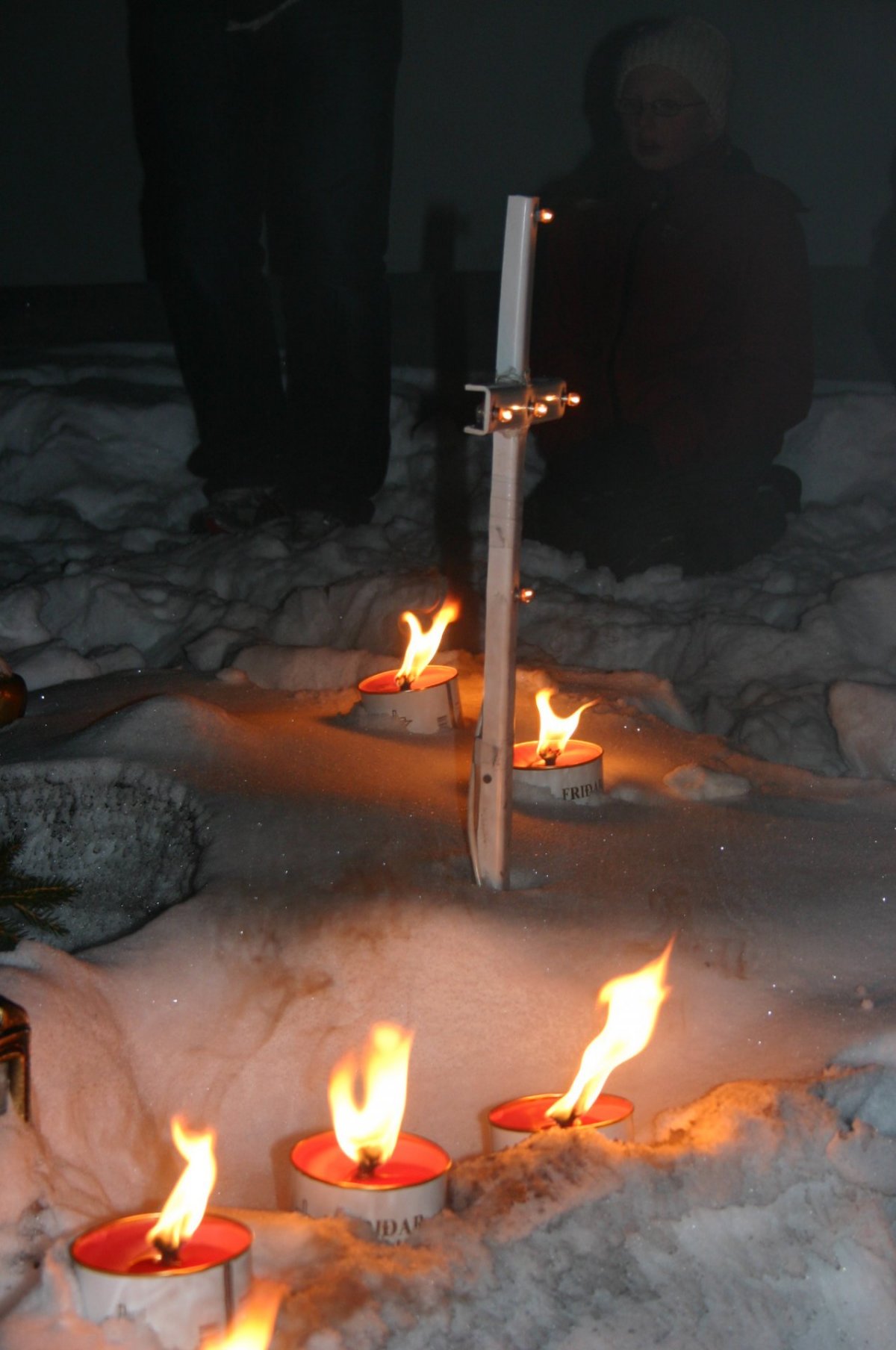 Friðarganga í Dalvíkurskóla