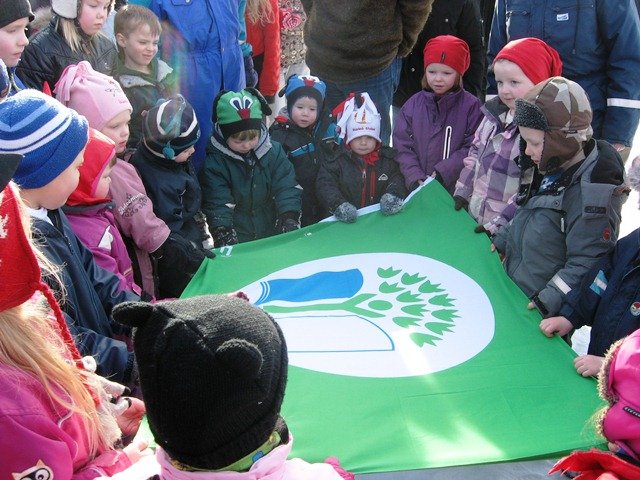 Allir leik og grunnskólar Dalvíkurbyggðar flagga grænfána