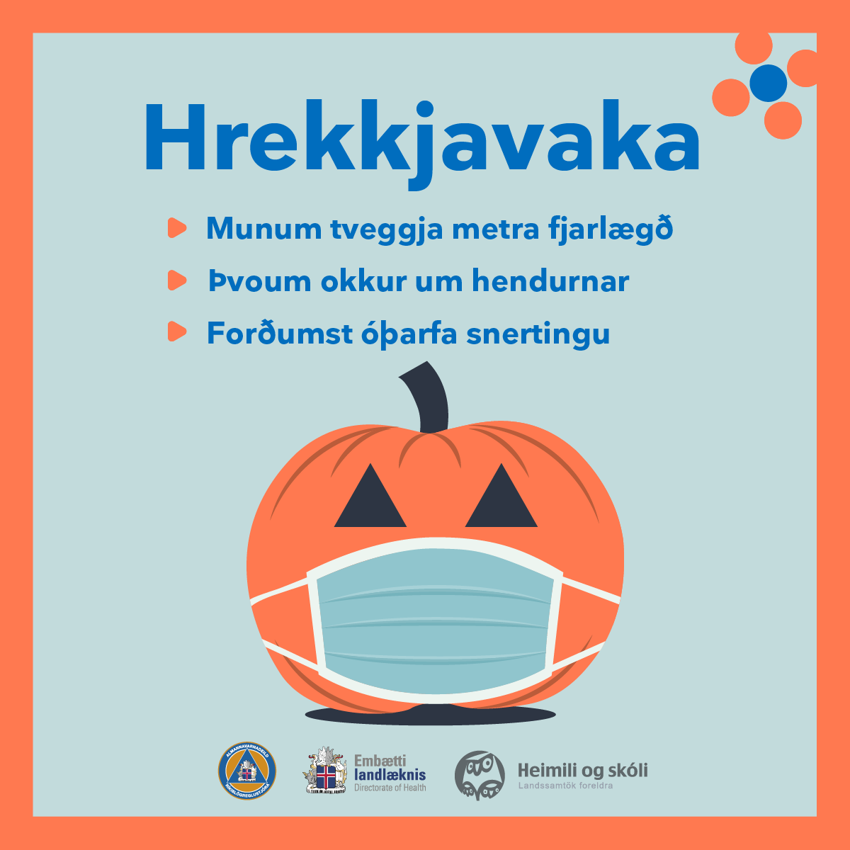 Höldum hrekkjavöku eingöngu heima öryggisins vegna!