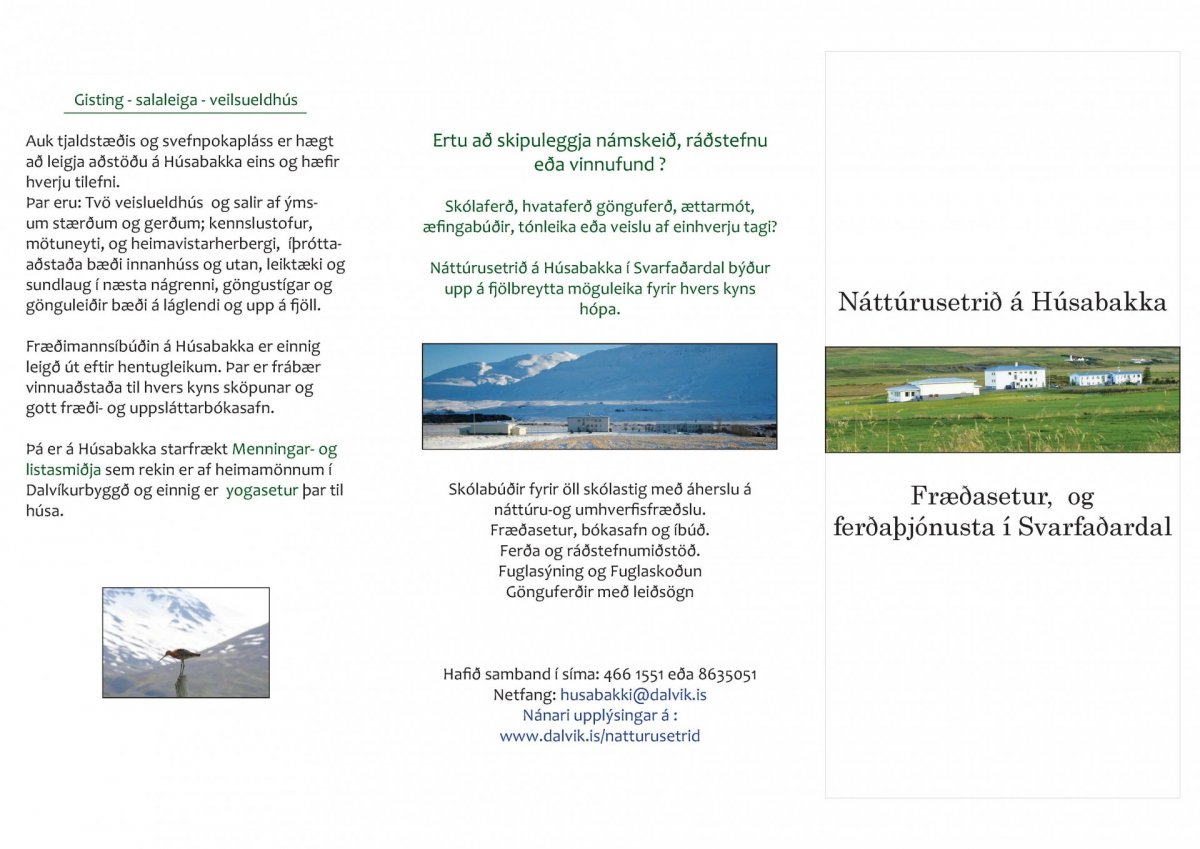 Bæklingur á leiðinni