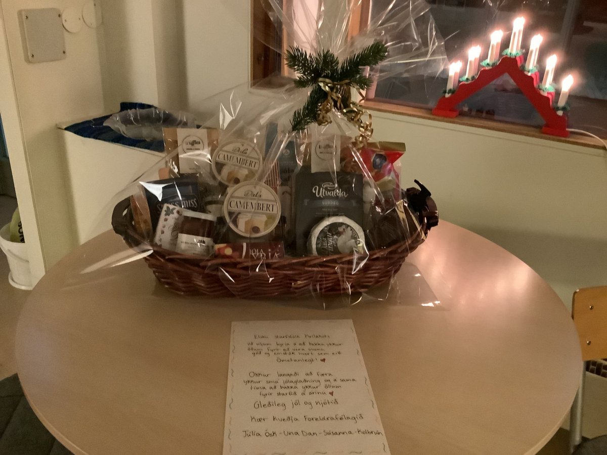 Gjafir sem leikskólanum hafa borist í haust