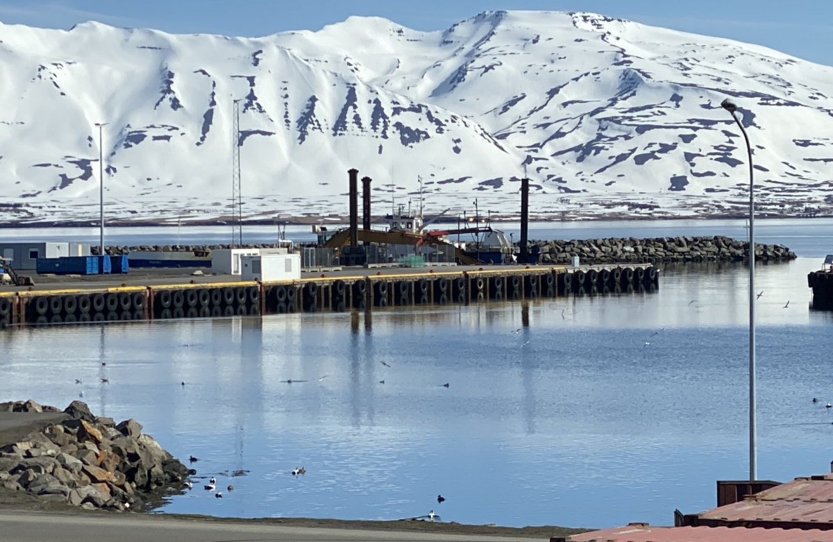 Graftrarprammi mættur á svæðið