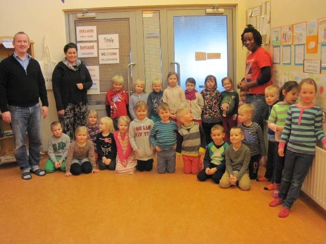 Grunnskólaheimsókn hjá 2008 árgangi