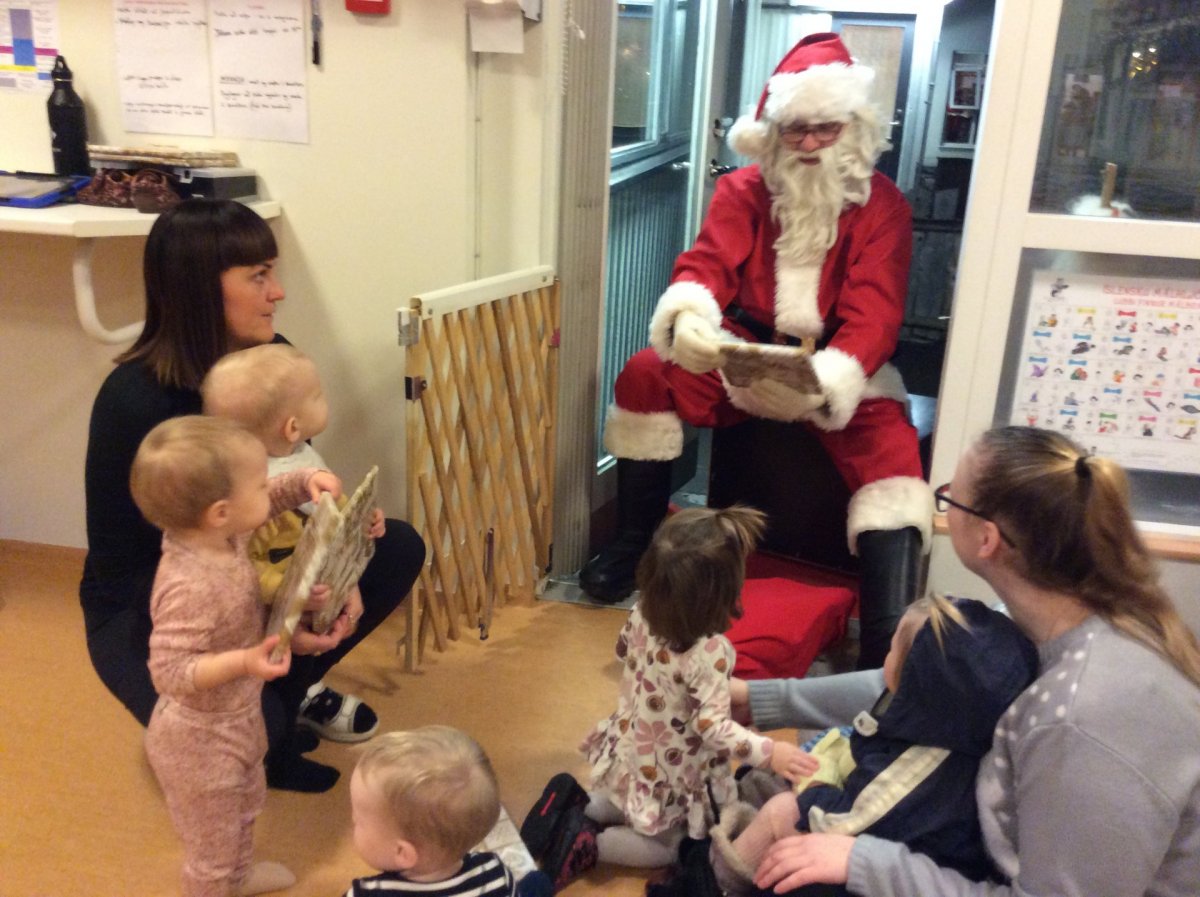 Jólasveinn í heimsókn