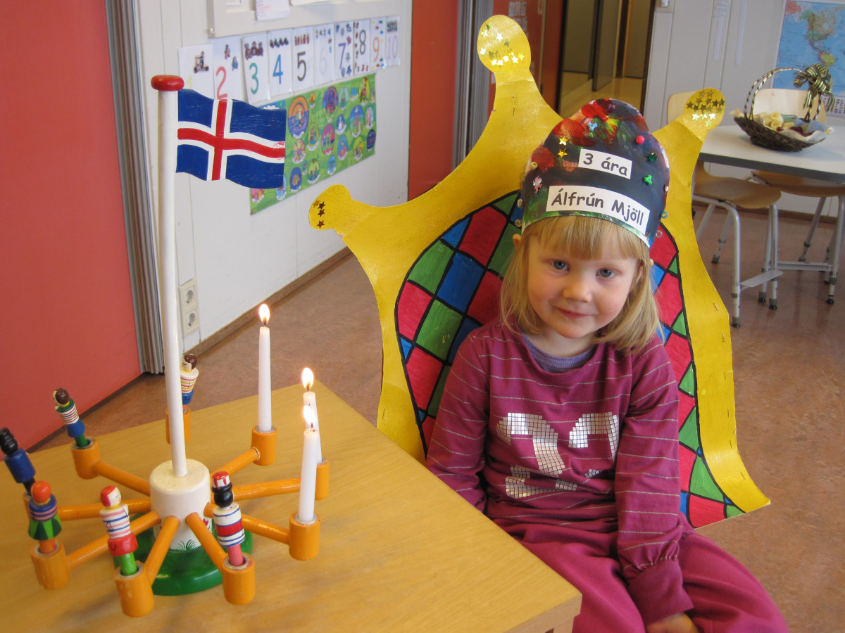 Álfrún Mjöll 3 ára