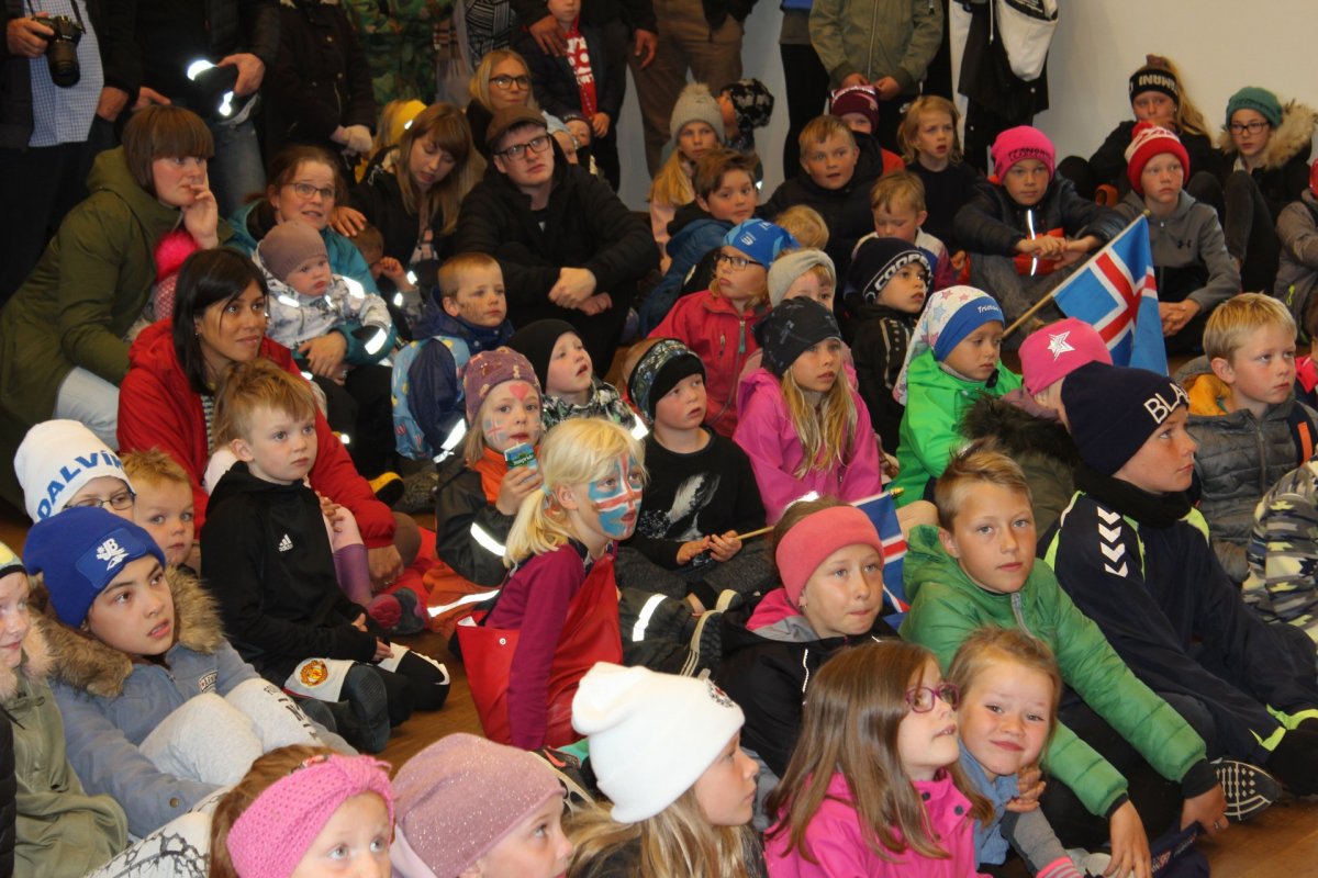 Mynd frá hátíðarhöldum í Bergi 2019